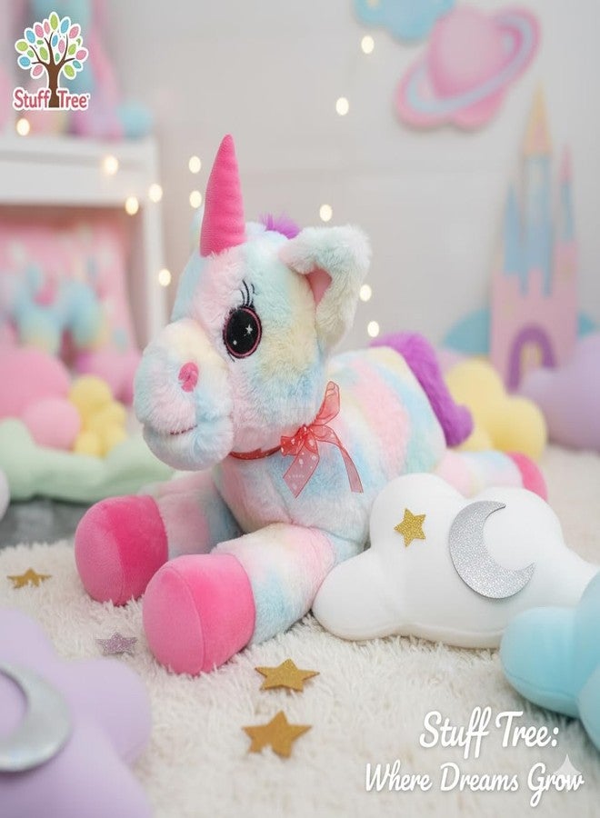 Stuff Tree Large Unicorn 60 cm Soft Toys for Kids Girls Boys Girlfriend Rainbow Valentine Color Gift Item, Home Decor Super Soft Gift Item - Image 4